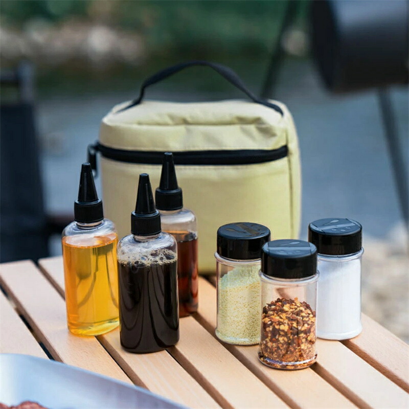 調味料器具 食器収納ボックス キャンプ用品 アウトドア 防水 BBQ ボトル付 Amazon.co.jp: 調味料器具 食器 収納ボックス キャンプ用品
