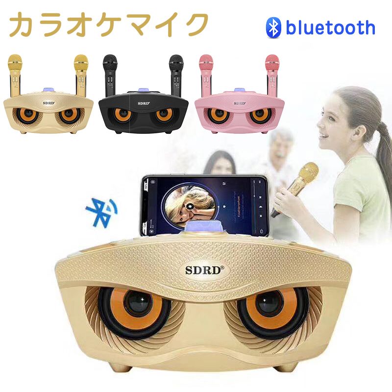 Bluetooth 無線電話 カラオケマイクロホン 2本 無線電話マイクロホン カラオケ Bluetooth 携帯型金棒引き 介護ホーム KTV カラオケ計器