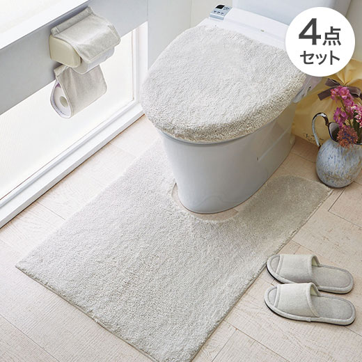 楽天市場 Sale トイレマット セット おしゃれ 北欧 洗える 2点セット トイレカバー 耳長マット フタカバー トイレタリー シンプル グレー ホワイト ブルーふわふわマイクロ素材のトイレマット 抗菌防臭 トイレマットセット 2点セット 耳長マット フタカバー 洗浄暖房