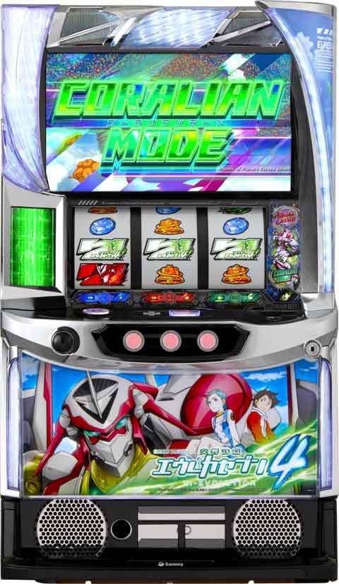 選べるユニット！！L エウレカセブン4 HIEVO KX・ボリューム調整 ドアキー 設定キー 家庭用電源 簡易説明書 　 サミー 銀座　パチスロ　実機 ｜ スロット台本体【中古】【当店おすすめ】 エウレカ画像