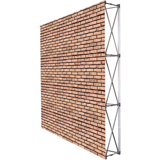 らくらくバックパネル用のパネル幕 メディア らくらくバックパネル3 3タイプ用 サイド無 ベルクロ加工 レンガ パネル幕 素材 Fvトロマット 仕立 Hc パーティー イベント用品 ベルクロ加工 器具は別売りです No 受注生産品 キャンセル不可 のぼり