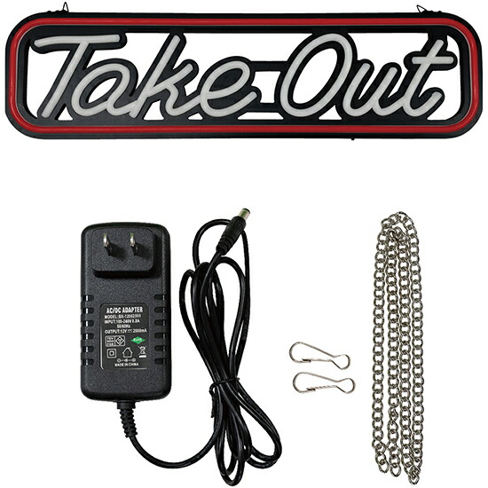 LEDライトサイン TAKE OUT No.46240 テイクアウト お持帰り お持ち帰り