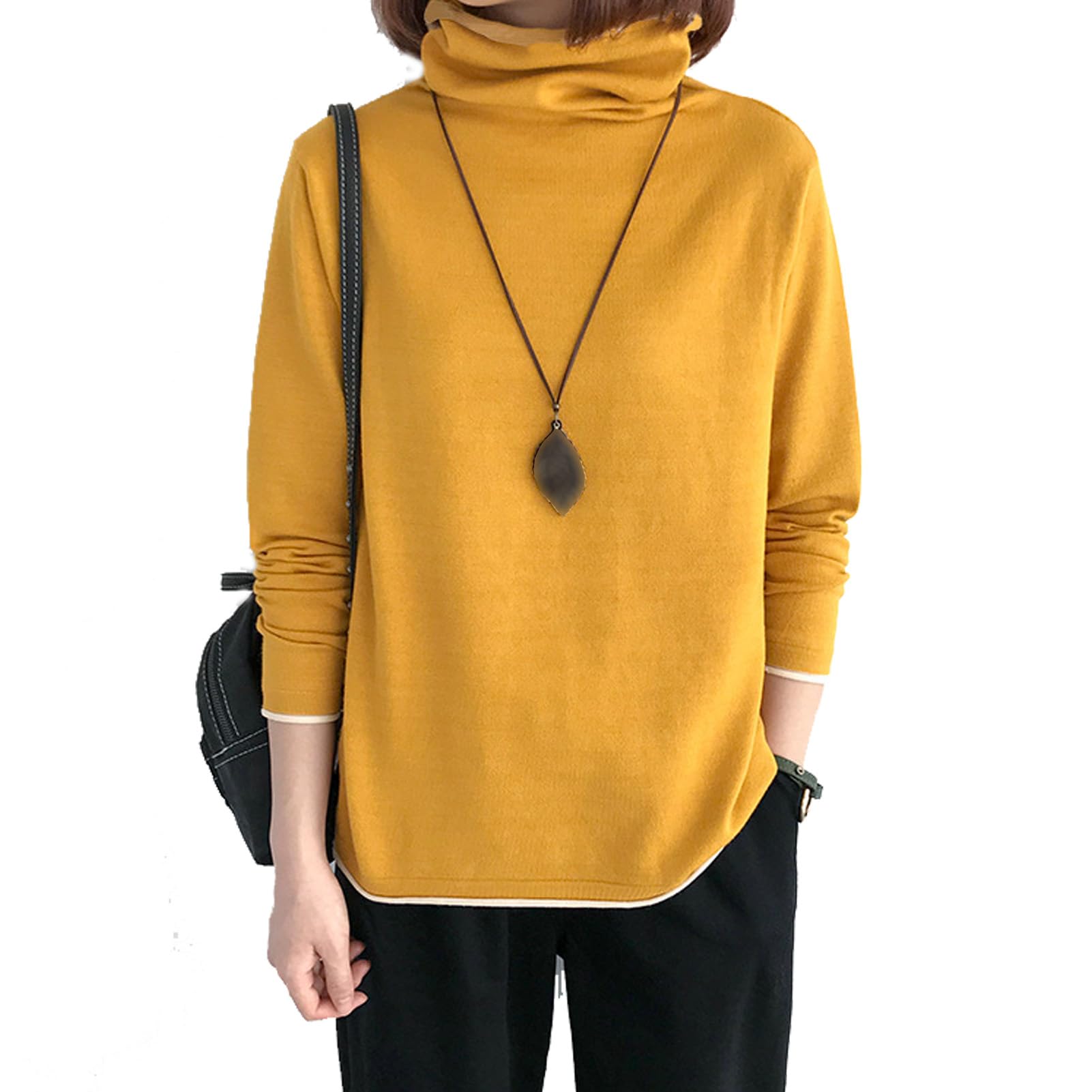 セーター レディース 青いセーター女性秋冬ファッションプルオーバーOネック長袖原宿ルースニットジャンパー (Color : Blue Size : US-Size F) Amazon.co.jp: ZOUTYI セーター レディース 青いセーター女性