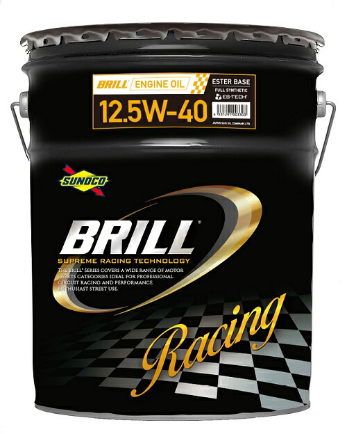 [0170003] スノコ BRILL 12.5W40 20L【送料無料】メーカー取寄せ品 FULL SYNTHETIC エステルベース 4輪車用ガソリン・ディーゼルエンジン両用 オイル