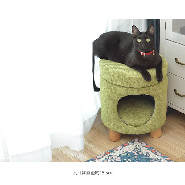 [5日はP5倍] ペットスツール 丸型 / ペットハウス ドーム型 キャットハウス おしゃれ スツール 冬 クッション 室内用 収納スツール 猫用  キャットハウスu0026スツール 猫ベッド もこもこ 可愛い 猫用ベッド おもしろ 冬用 座れる｜ｎｏｃｏｎｏｃｏ・キッチン