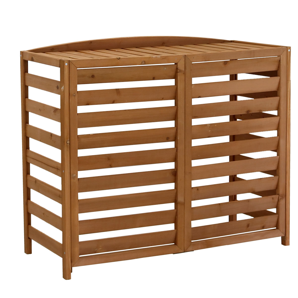 室外機カバー エクステリア ガーデンファニチャー 送料無料 人気 逆ルーバー 室外機カバー 幅108 逆ルーバー 幅108 木製 プランター台花 ガーデン Diy 棚付き おしゃれ 木製 大型室外機カバー 室外機 風向き ルーバー 安い 日よけ 雪 おすすめ 人気 プランター台