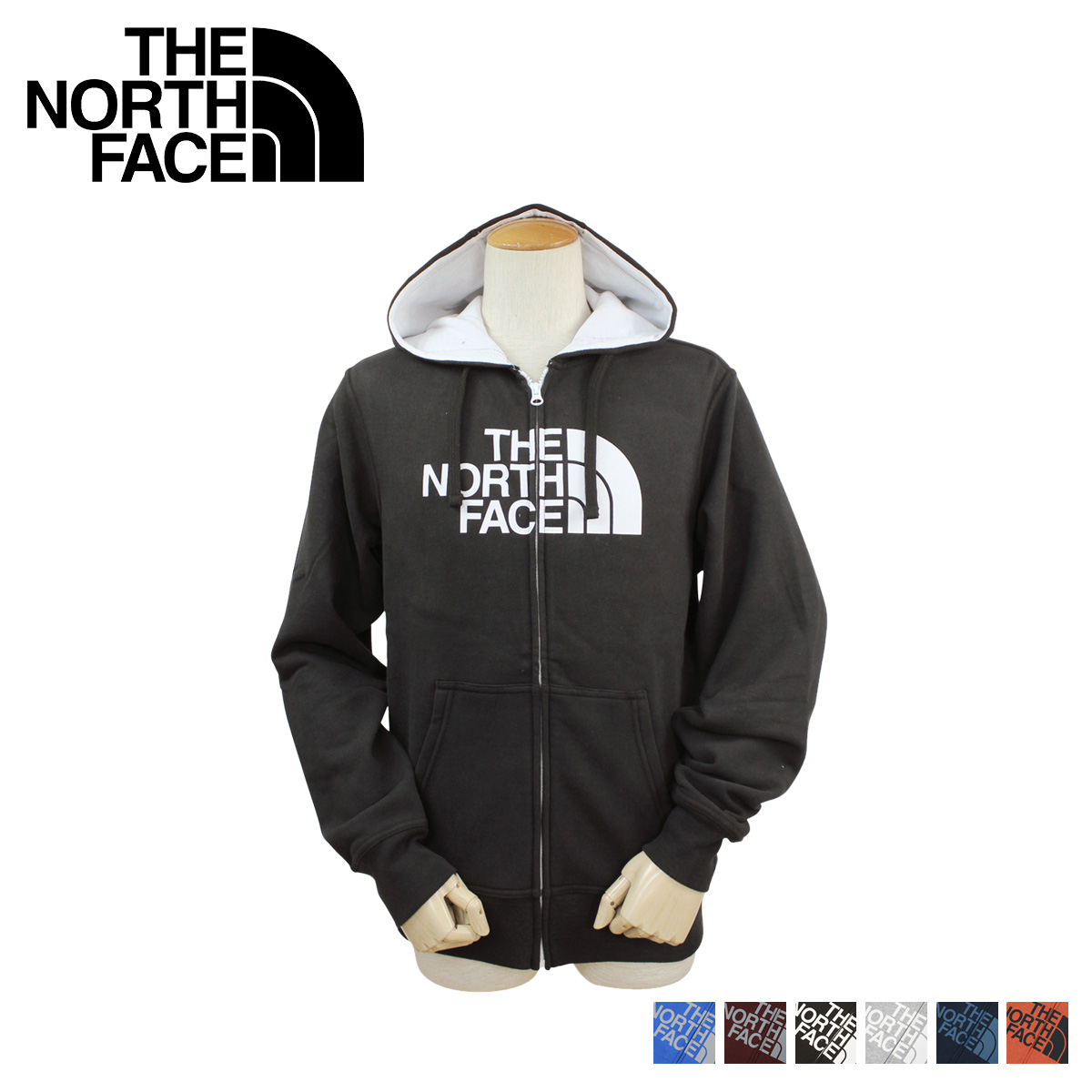 mens north face zip up hoodie