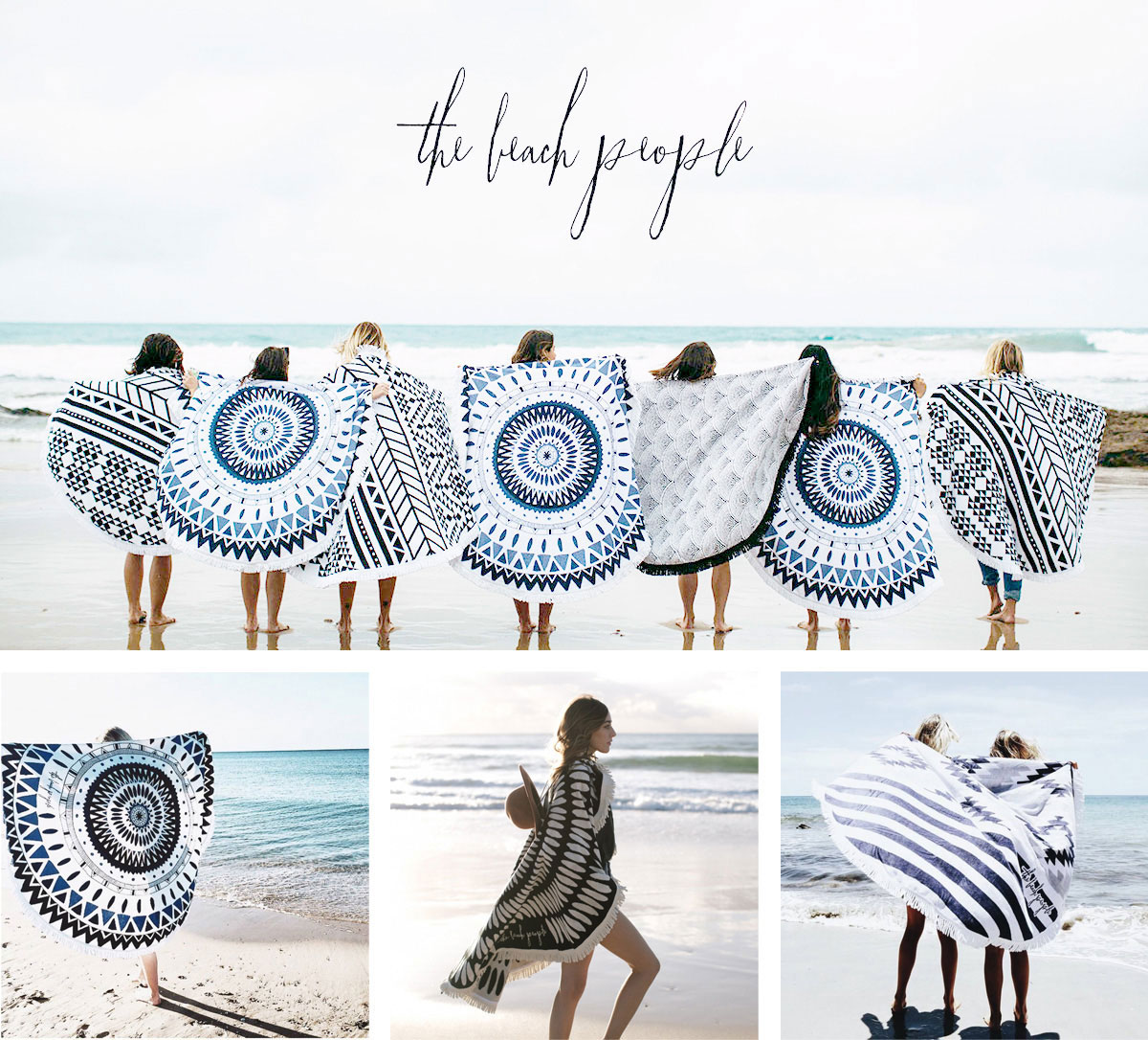 Allsports The Beach People Round Towel Towels The Beach People Round Towel Towels Mat Rug Decor Roun