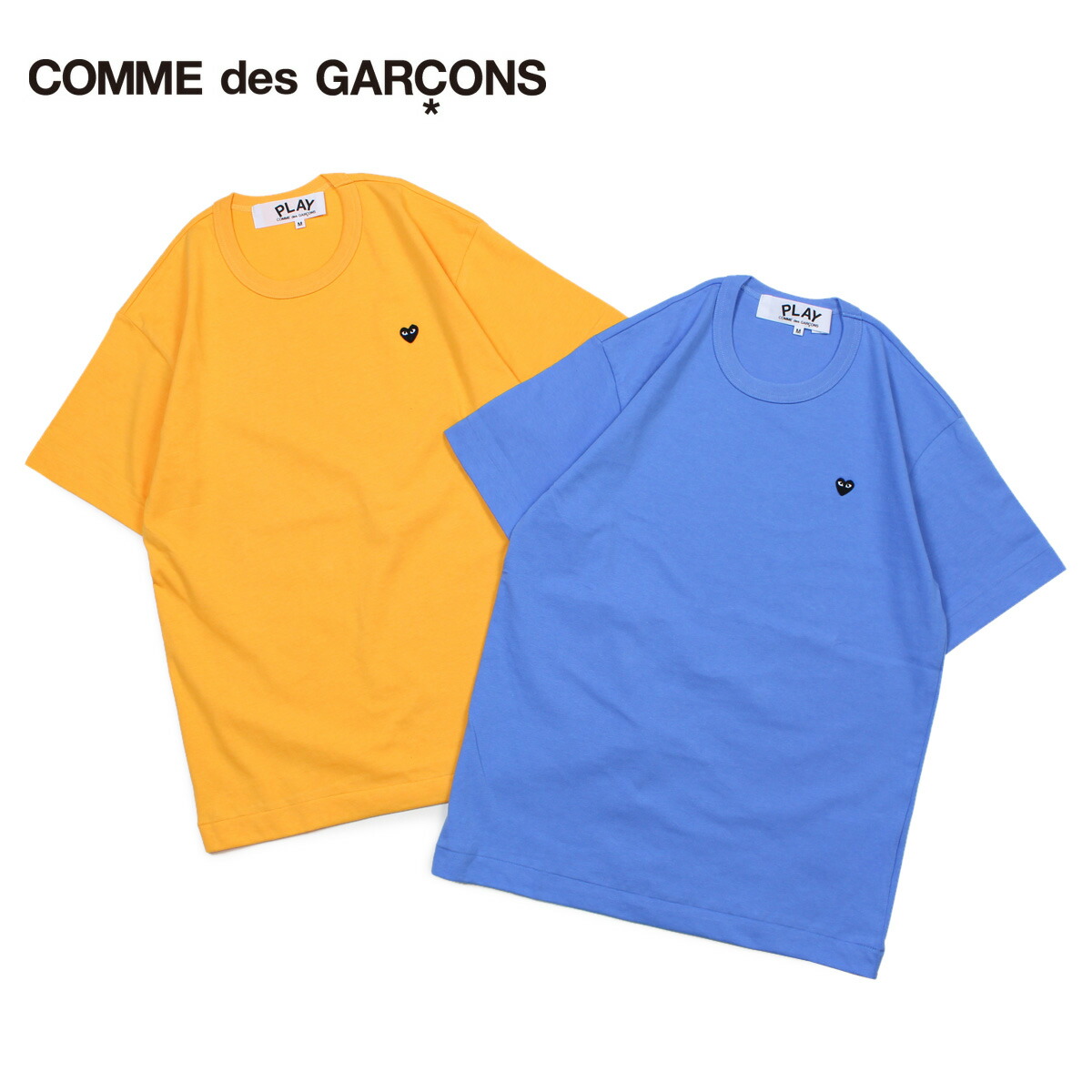 cdg shirt yellow heart