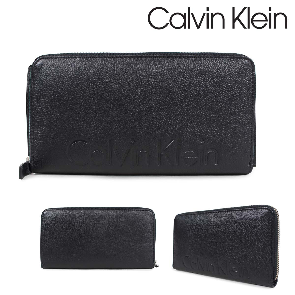 calvin klein logo wallet
