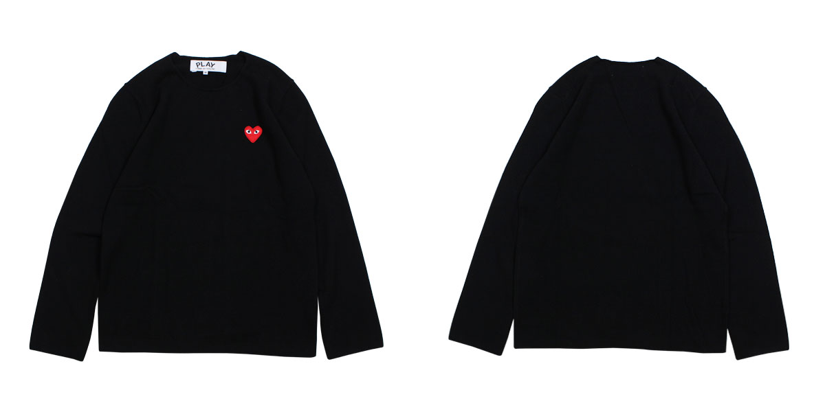 cdg sweater black