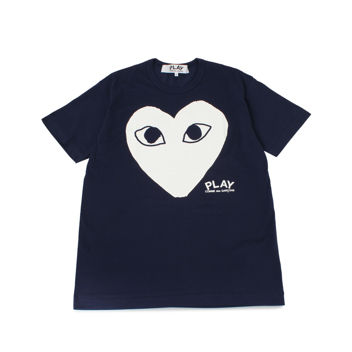 comme des garcons navy t shirt