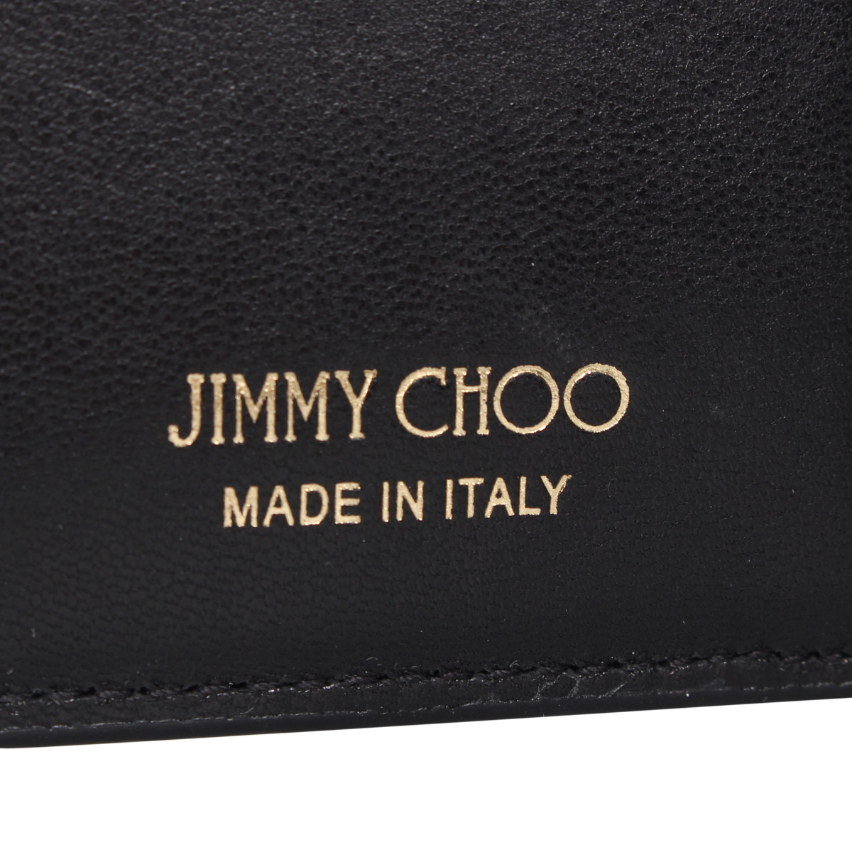 Jimmy Choo Wallet ジミーチュウ ジャージ 財布 二つ折り レディース L字ファスナー クラシック Insta スタッズ ブラック 黒 Meera Ltr 5 8 新入荷 好評爆売り 新しいブランド短納期