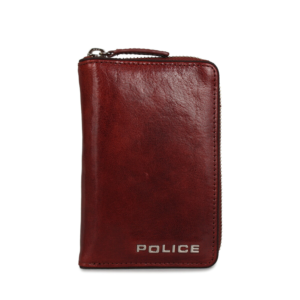 POLICE ROUND ZIPPER WALLET ポリス 財布 長財布 テライオ メンズ ラウンドファスナー 本革 ブラック カーキ ダーク ブラウン 黒 PA-70004｜ALLSPORTS