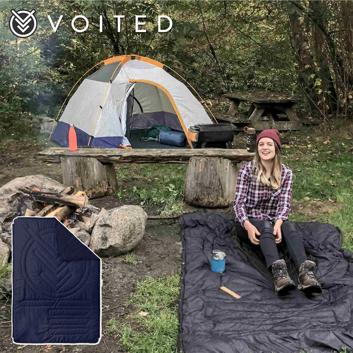 全日本送料無料 ボイテッド 着る毛布 毛布 ひざ掛け ブランケット ヴォイテッド Voited ひざかけ Vun04blpbc ネイビー キャンプ アウトドア 防寒 軽量 大判 Voi Vun04blpbc Adrm Com Br