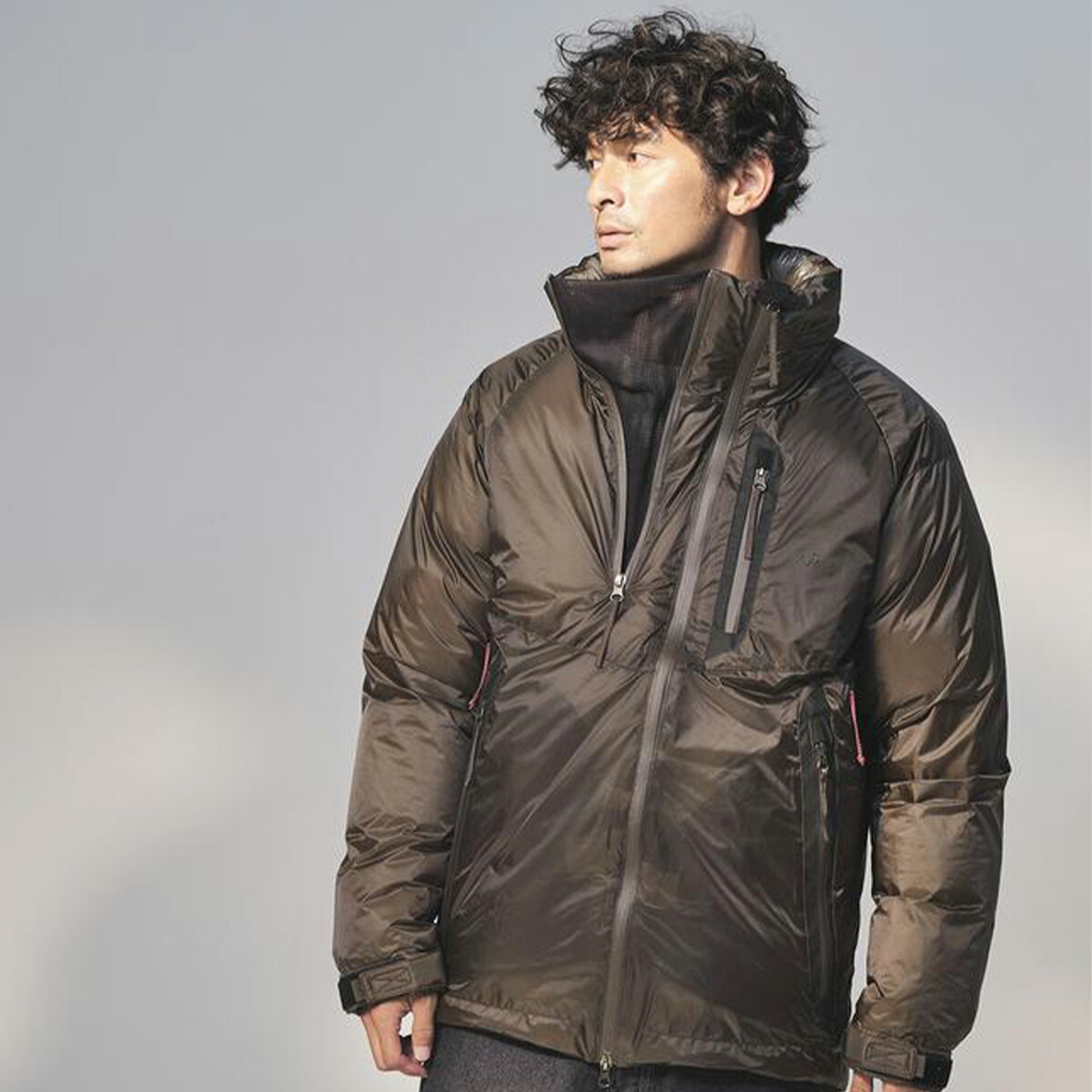 aurora light stand collar down jacket