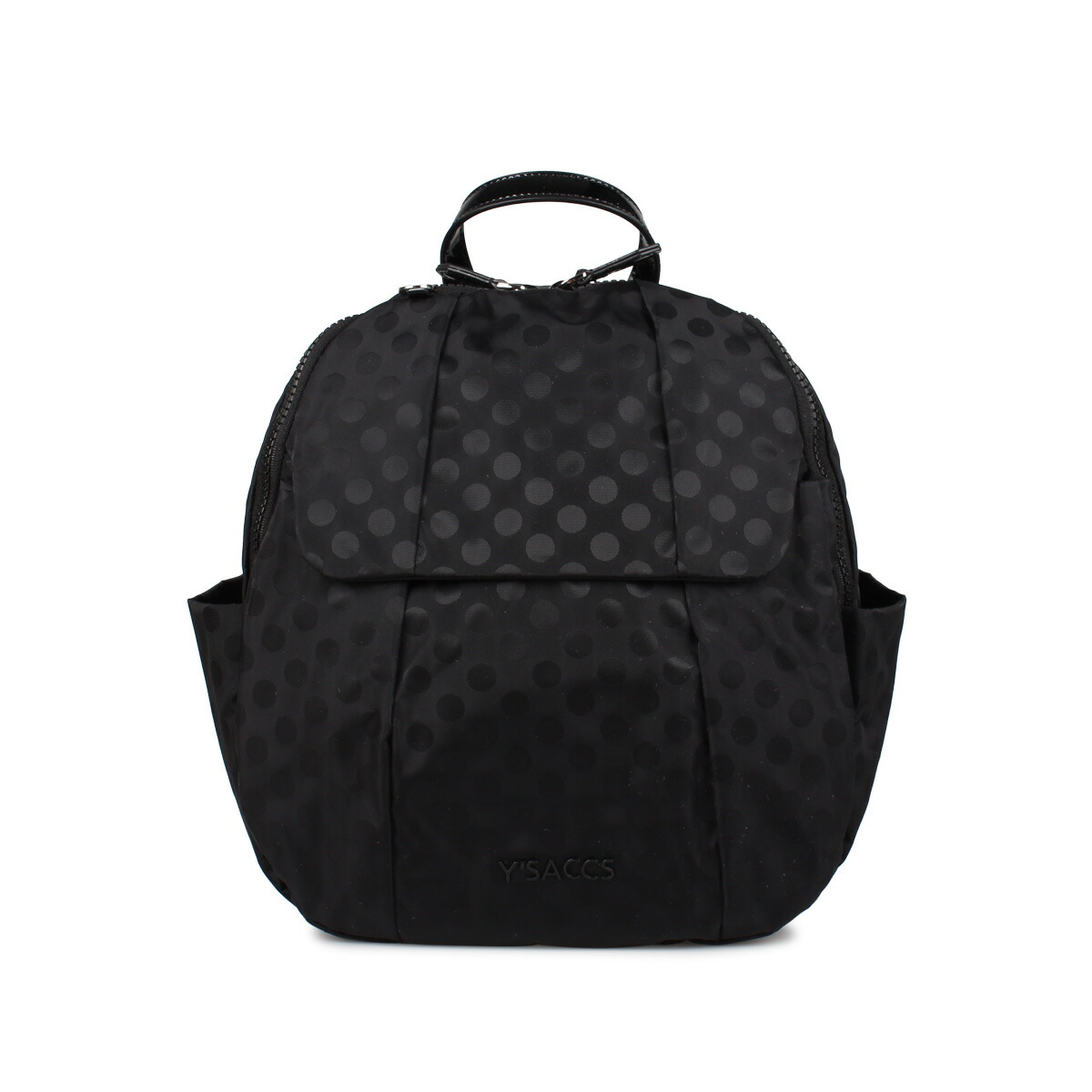 【最大1000円OFFクーポン】 Y&rsquo;SACCS POLKA DOTS RUCKSACK S イザック リュック バッグ バックパック レディース 撥水 ブラック ネイビー 黒 Y71-03-09｜ALLSPORTS