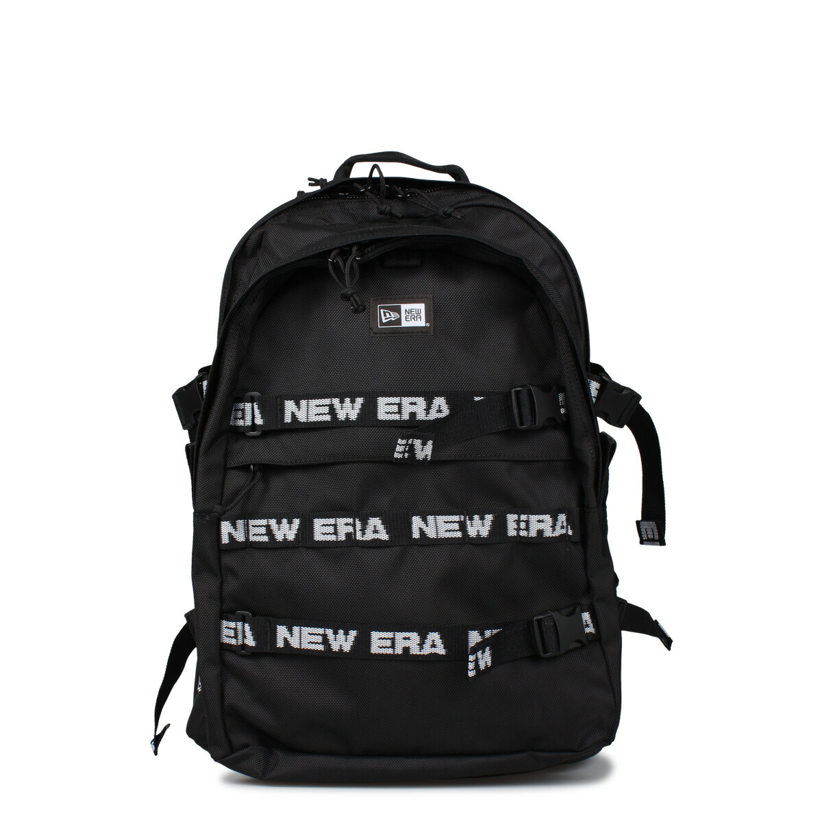 予約販売品 最大600円offクーポン New Era Carrier Pack Logotape ニューエラ リュック バッグ バックパック メンズ レディース 35l ブラック 黒 新規購入 Dinemore Lk