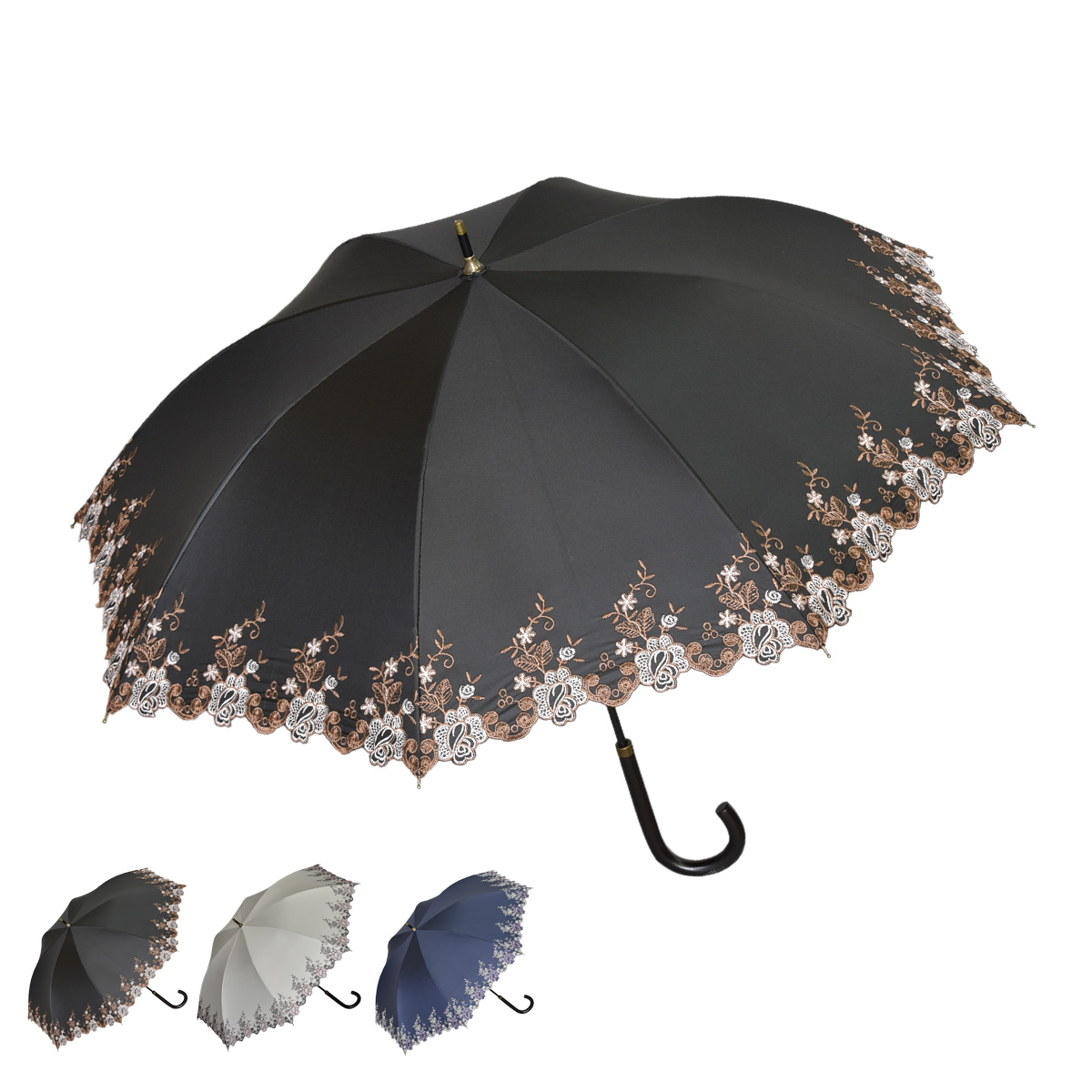 Genuine Umbrella 日傘 アンブレラ 軽量 レディース 晴雨兼用 99 Uvカット ジェニュイン 015s ワークス Works 長傘