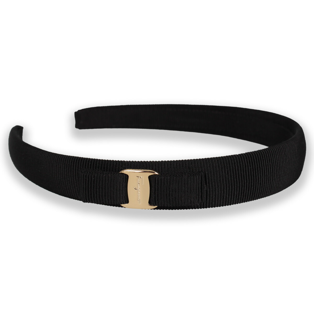 サルヴァトーレフェラガモ ferragamo カチューシャ リボン 黒 FERRAGAMO サルヴァトーレ フェラガモ Salvatore Ferragamo