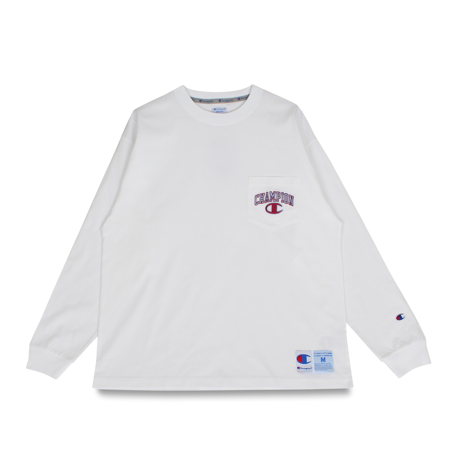 Champion Long Sleeve T Shirt チャンピオン Tシャツ 長袖 ロンt カットソー メンズ ブラック ホワイト ネイビー 黒 白 C3 T410 Psicologosancora Es