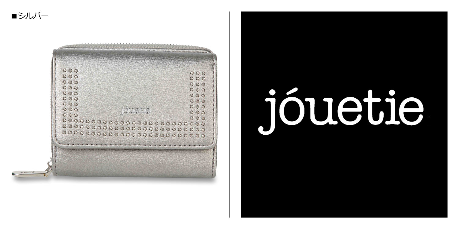 Jouetie Micro ネイビー ブラック レディース ジュエティ ラウンドファスナー 三つ折り Middle Studs 財布 Wallet アイボリー