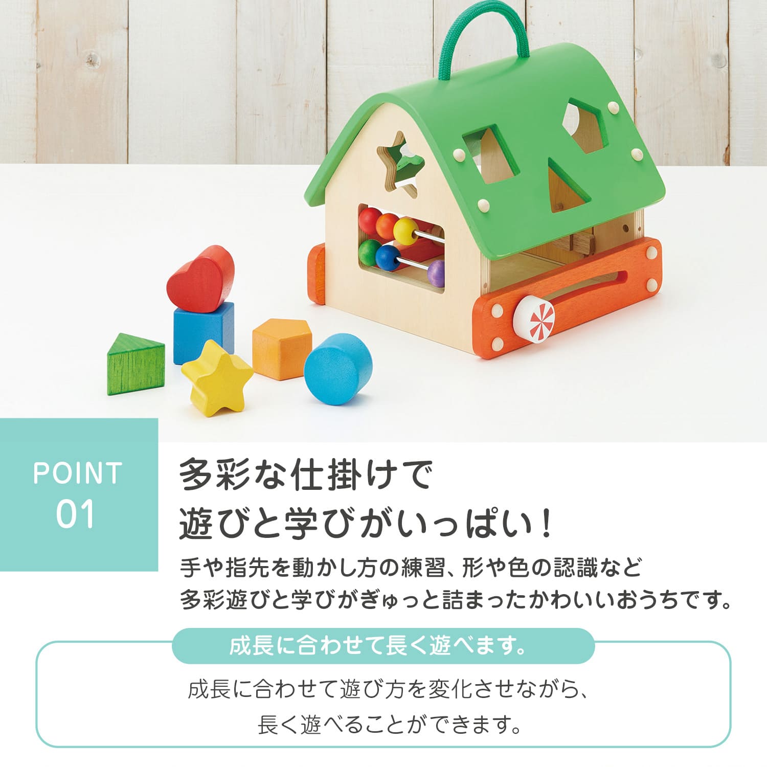 Ed Inter エドインター パズル あそびのおうち 型はめ 1歳半から 積み木