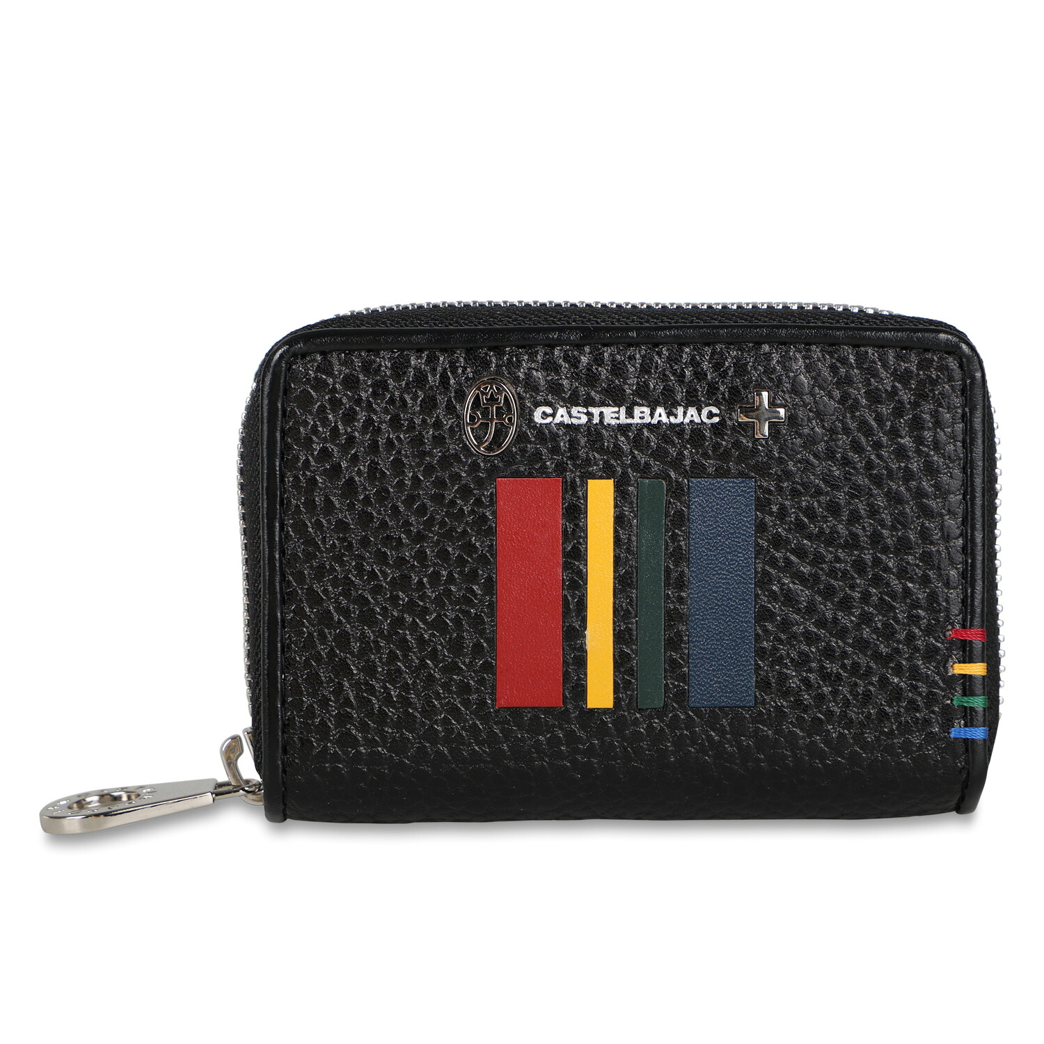 CASTELBAJAC QUATTRO SERIES KEY CASE カステルバジャック キーケース カードケース クワトロ メンズ レディース スマートキー パスケース 本革 ラウンドファスナー ブラック ホワイト 黒 白 58623 母の日