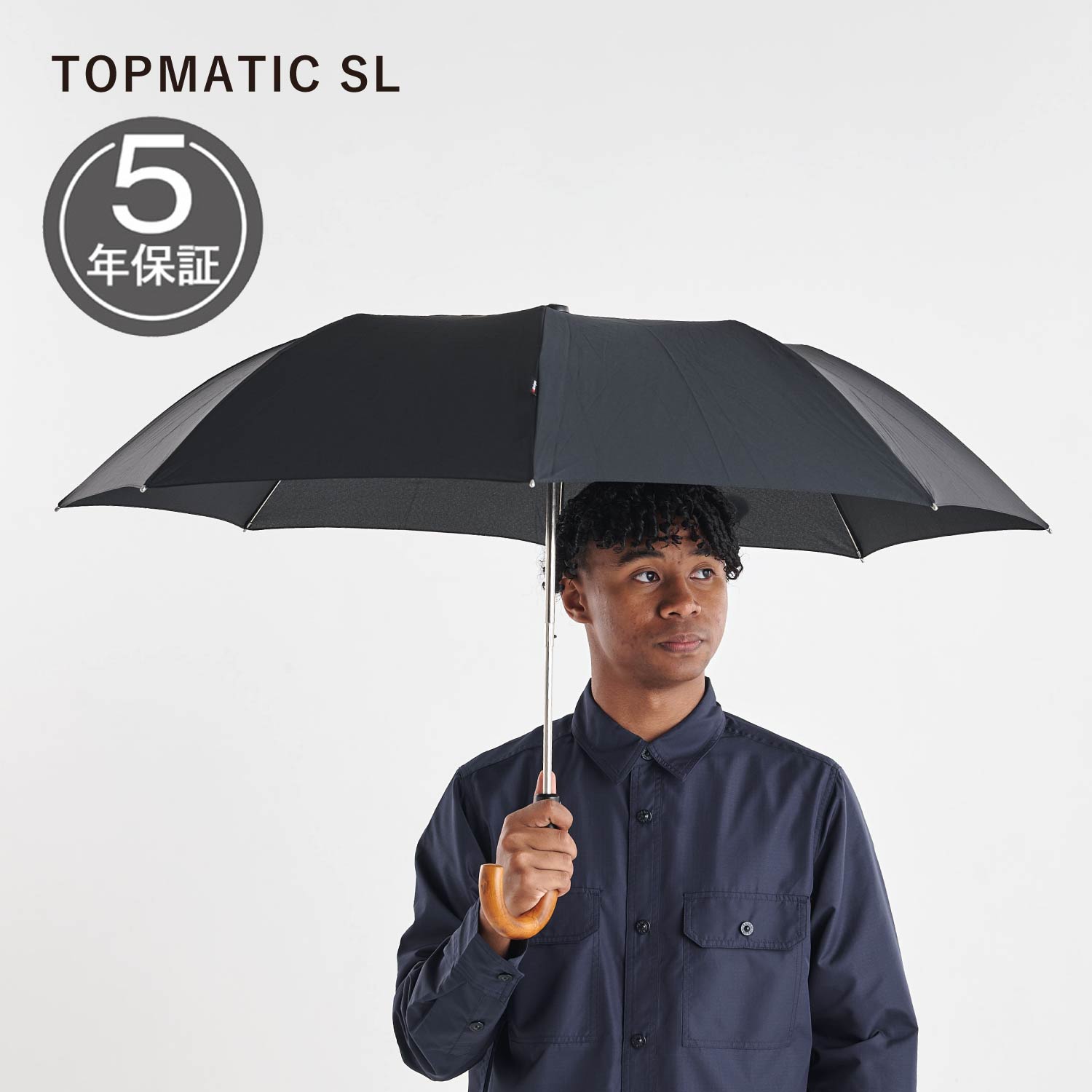 Knirps Topmatic SL 折りたたみ傘 KNS828-710 黒 楽天市場】Knirps TOPMATIC SL クニルプス 折りたたみ傘