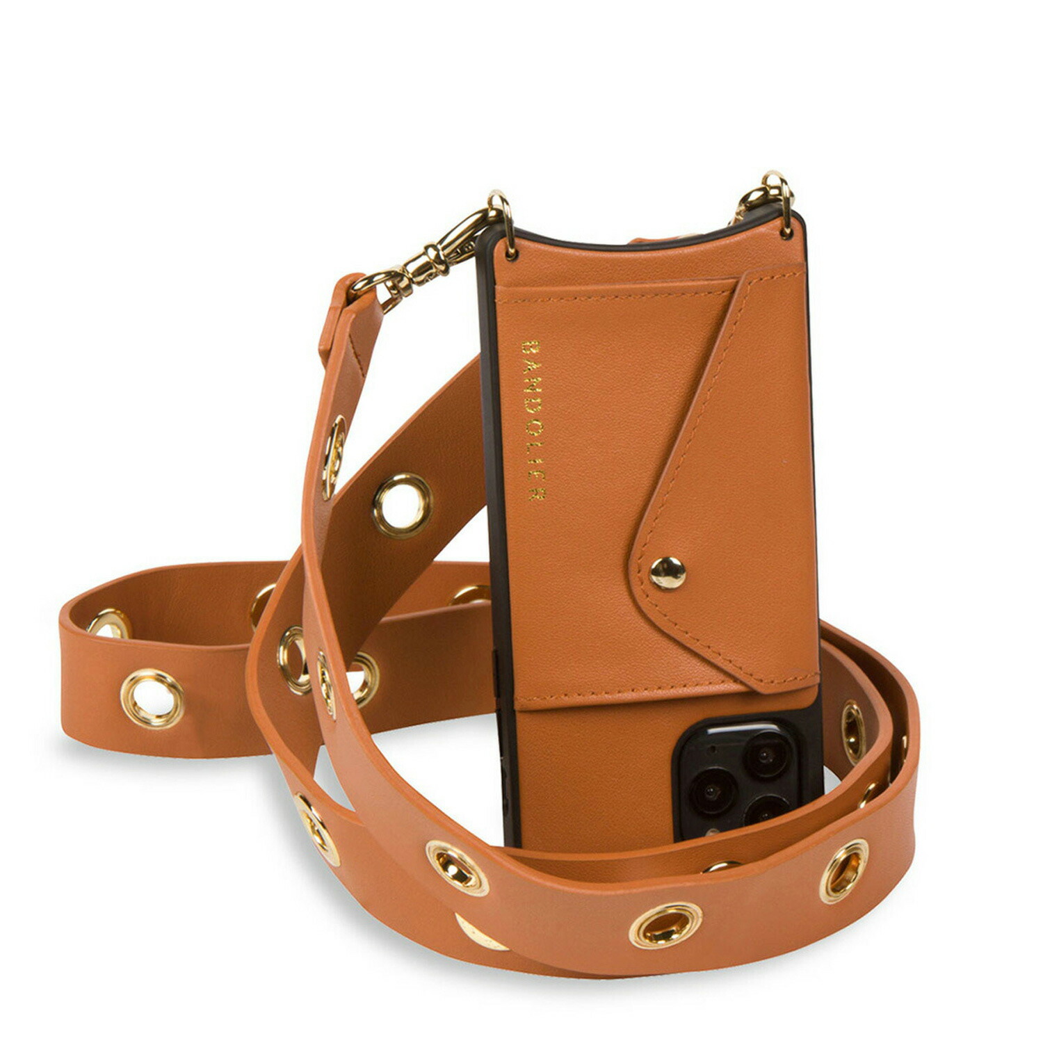 BANDOLIER NINA SPICE バンドリヤー スマホショルダー スマホケース iPhone 12 mini iPhone 12 12Pro iPhone 12 Pro Max アイフォン ニーナ スパイス メンズ レディース ブラウン 14NIN 母の日