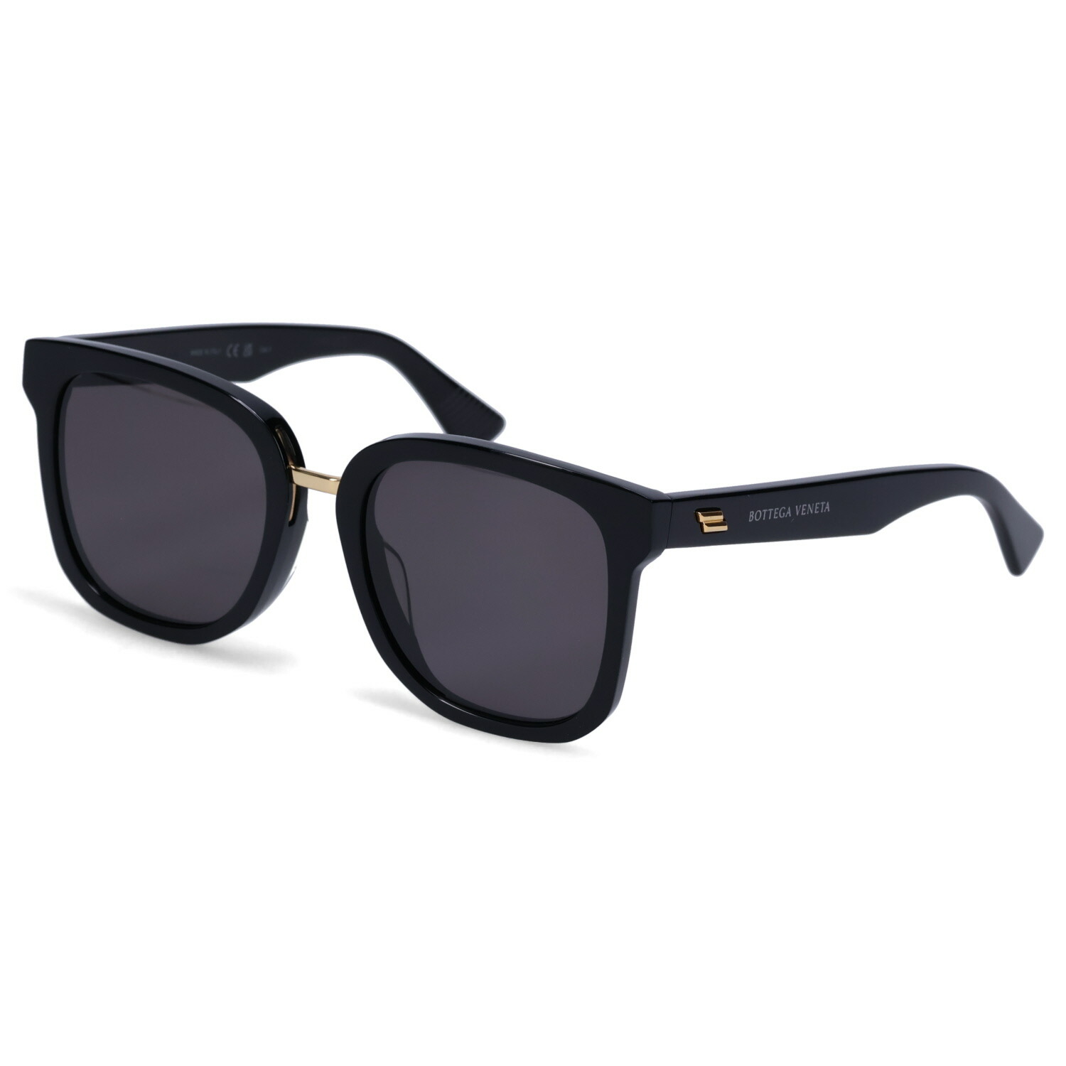 BOTTEGA VENETA SUNGLASSES ボッテガヴェネタ サングラス アイウェア メンズ レディース アジアンフィット UVカット スクエア ブラック 黒 BV1095SA-001 母の日