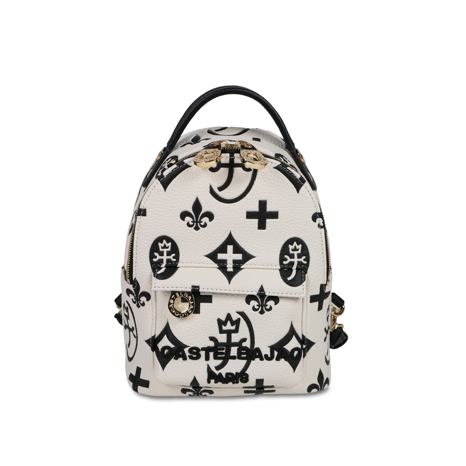 CASTELBAJAC MINI RUCKSACK カステルバジャック バッグ リュック バックパック クレア メンズ レディース モノグラム ブラック ホワイト 黒 白 68732 母の日