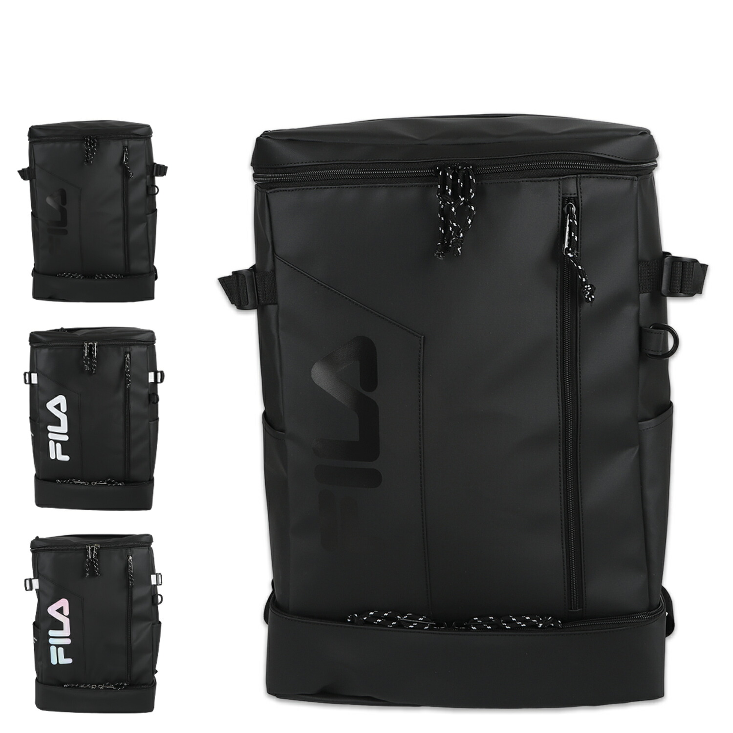 【最大1000円OFFクーポン】 FILA SIGN フィラ リュック バッグ バックパック サイン メンズ レディース 35L ボックス型 撥水 軽量 ブラック 黒 7763｜ALLSPORTS