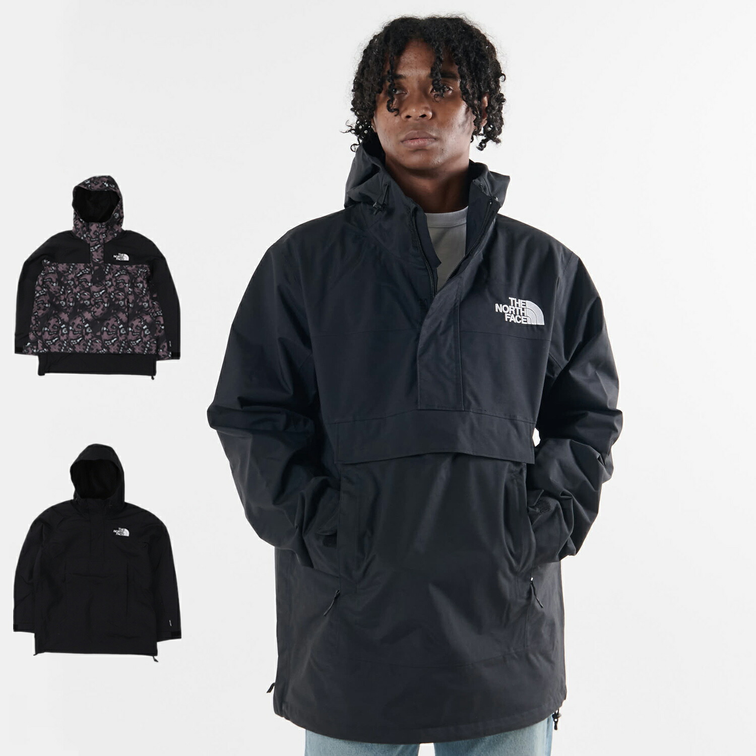 【最大1000円OFFクーポン】 THE NORTH FACE DRIFTVIEW ANORAK ノースフェイス ジャケット シェルジャケット アウター メンズ 防寒 ブラック グレー 黒 NF0A82V5｜ALLSPORTS