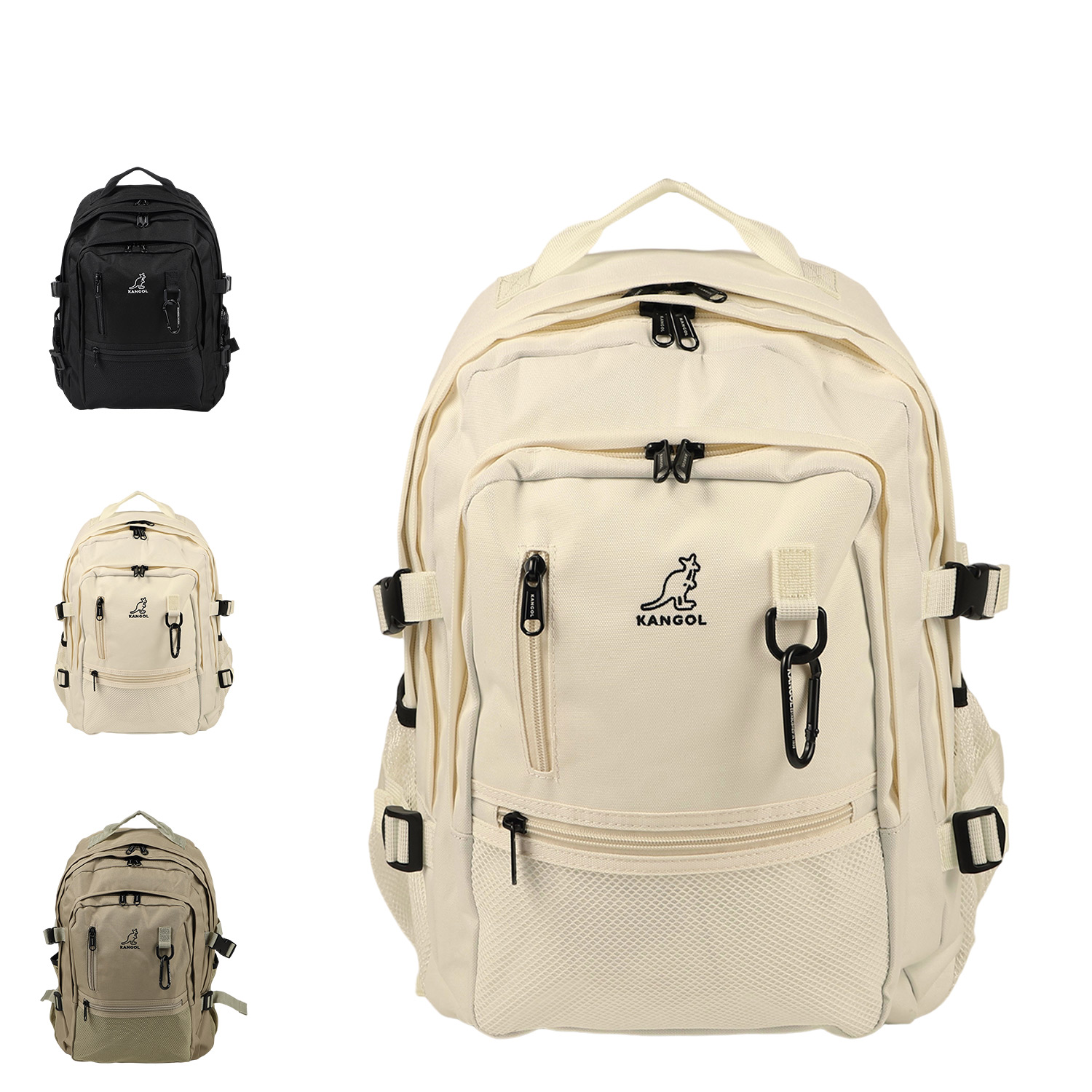 KANGOL RUCKSACK カンゴール リュック バッグ バックパック メンズ レディース 30L ブラック ホワイト ベージュ 黒 KGSA-BG00197 母の日