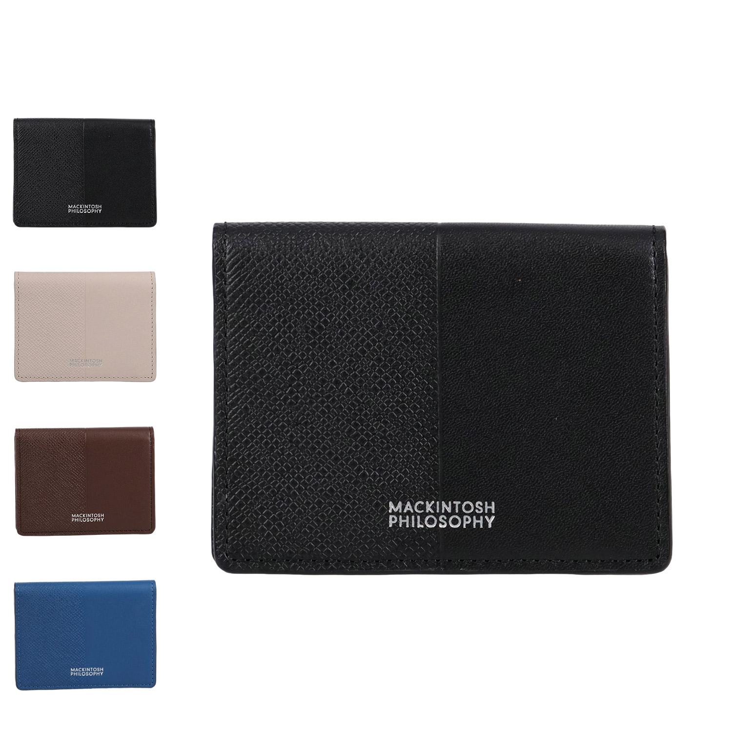 MACKINTOSH PHILOSOPHY エクセラ マッキントッシュ フィロソフィー カードケース パスケース ID 定期入れ メンズ レディース 本革 ブラック ホワイト ブラウン ブルー 黒 MAPW-00261