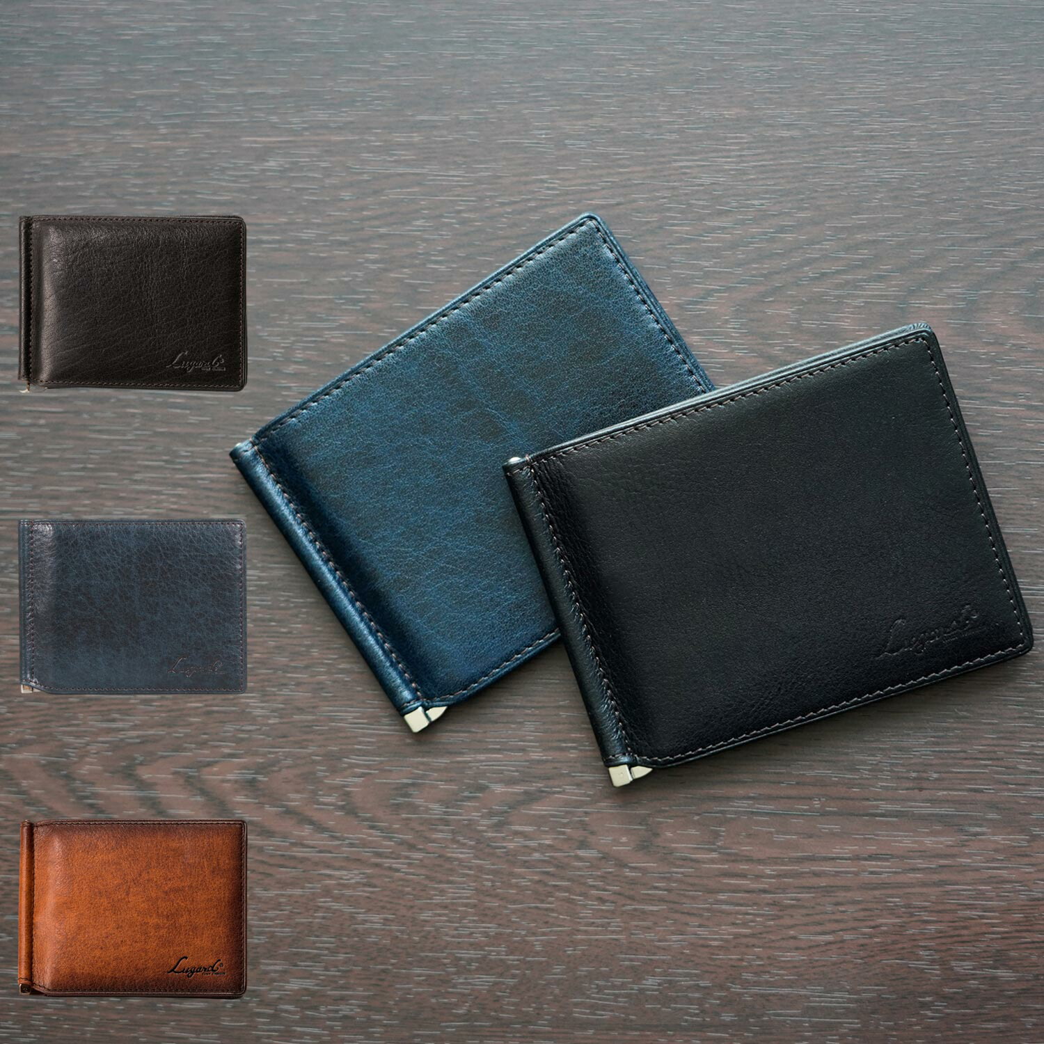 Lugard G3 WALLET ラガード 青木鞄 ジースリー 財布 二つ折り マネークリップ メンズ ブラック ネイビー ブラウン 黒 5209