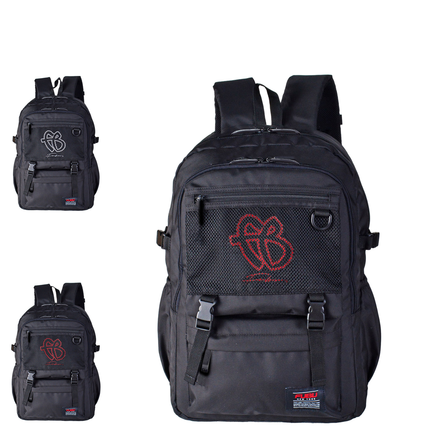 FUBU フブ リュック バッグ バックパック カブセメッシュ メンズ レディース 30L ブラック 黒 71002