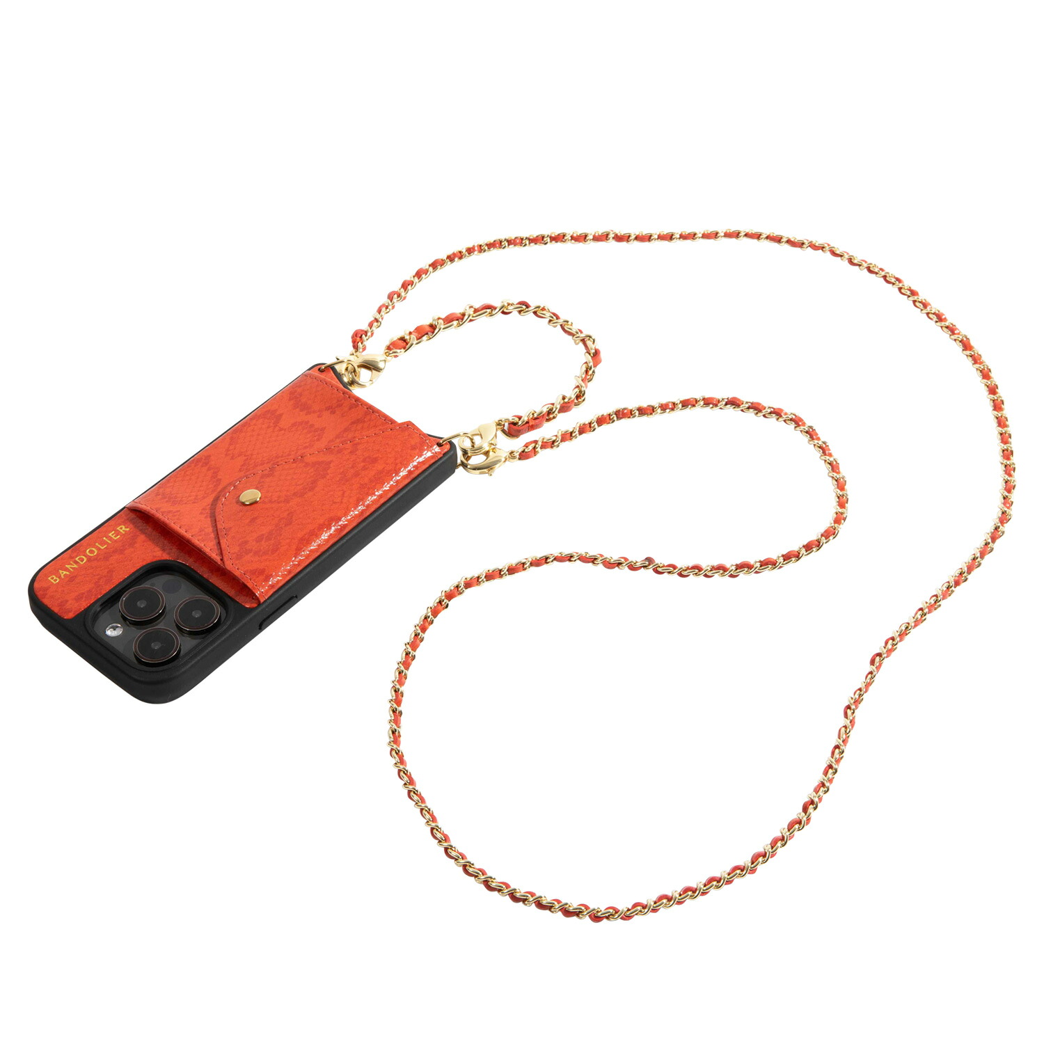 BANDOLIER LILY RED BANDOLET SET バンドリヤー iPhone15 15Pro iPhone 15 Pro Max スマホケース スマホショルダー 携帯 アイフォン リリー レッド バンドレット セット メンズ レディース オレンジ 14LIL 母の日 15,444円