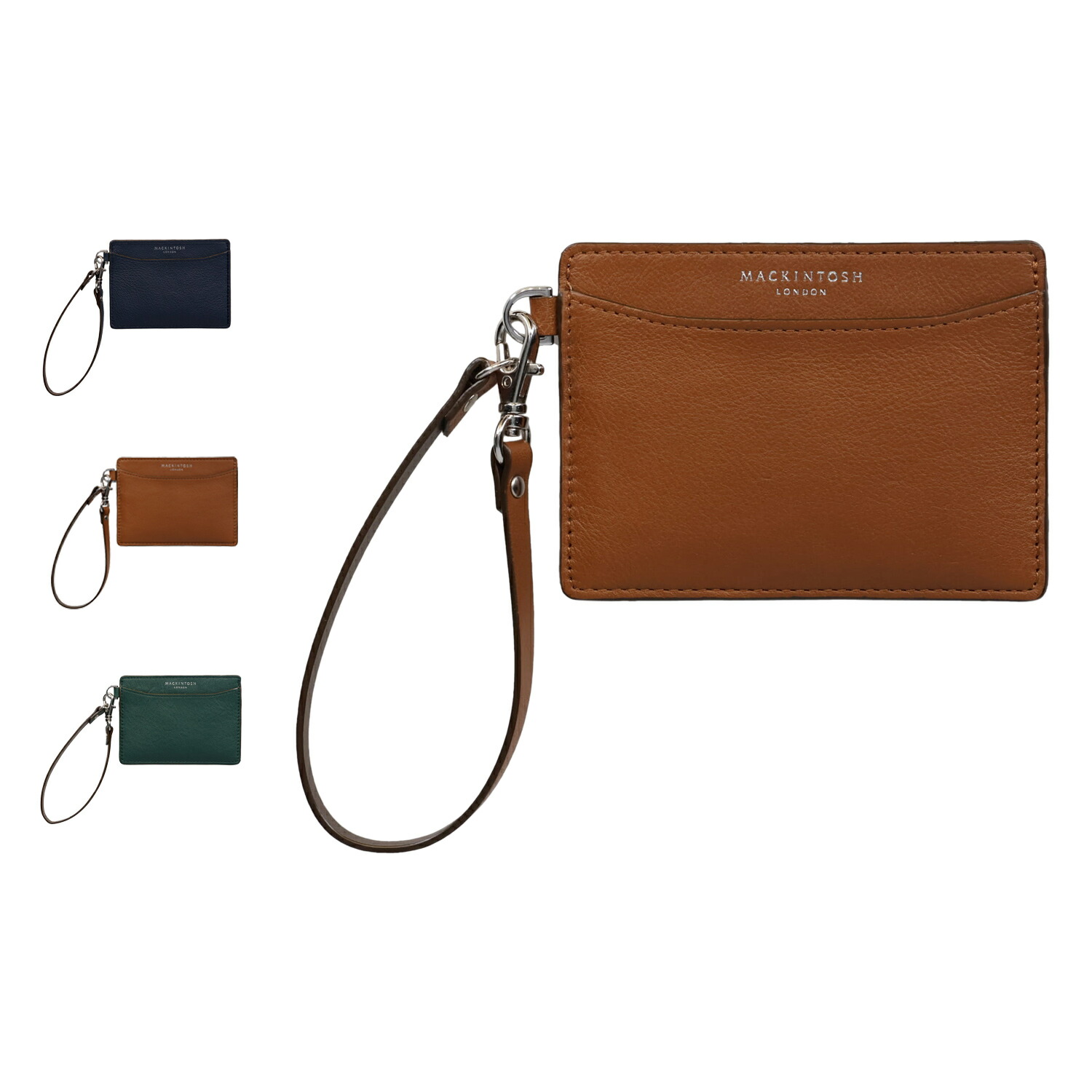 MACKINTOSH LONDON PASS CASE マッキントッシュロンドン パスケース カードケース ID 定期入れ メンズ レディース 本革 薄型 ネイビー ブラウン グリーン 5060052