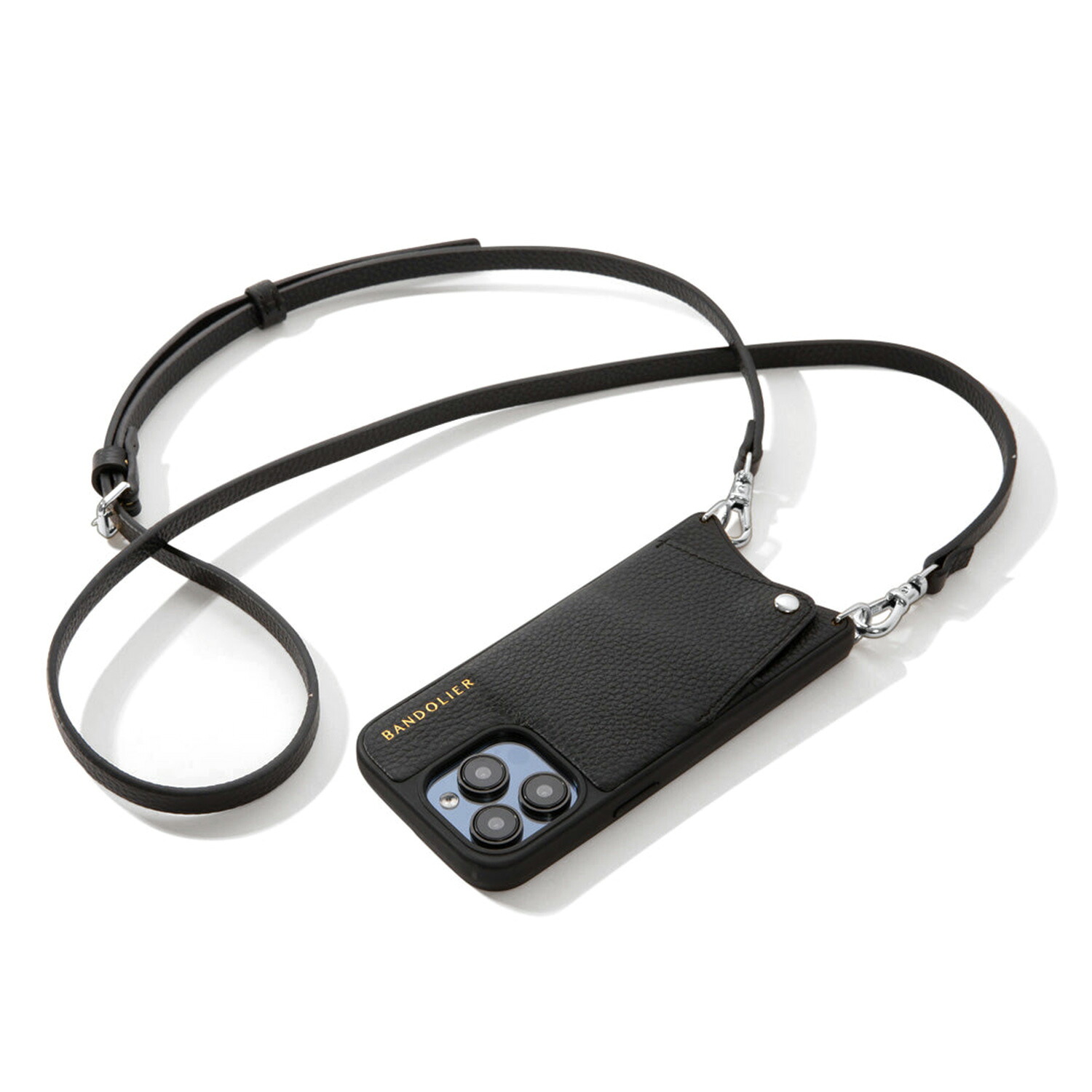 【最大1000円OFFクーポン】 BANDOLIER EMMA SILVER バンドリヤー iphone16 16pro 16proMax 16Plus スマホケース スマホショルダー 携帯 アイフォン メンズ レディース ブラック 黒 10EMM｜ALLSPORTS