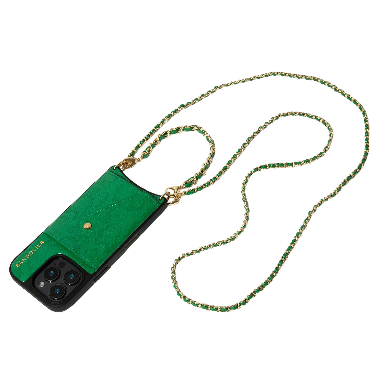 BANDOLIER LILY SNAKE GREEN BANDOLET バンドリヤー スマホショルダー スマホケース iphone16 16pro 16proMax アイフォン リリー スネークグリーン バンドレット セット メンズ レディース グリーン 14LIL 母の日