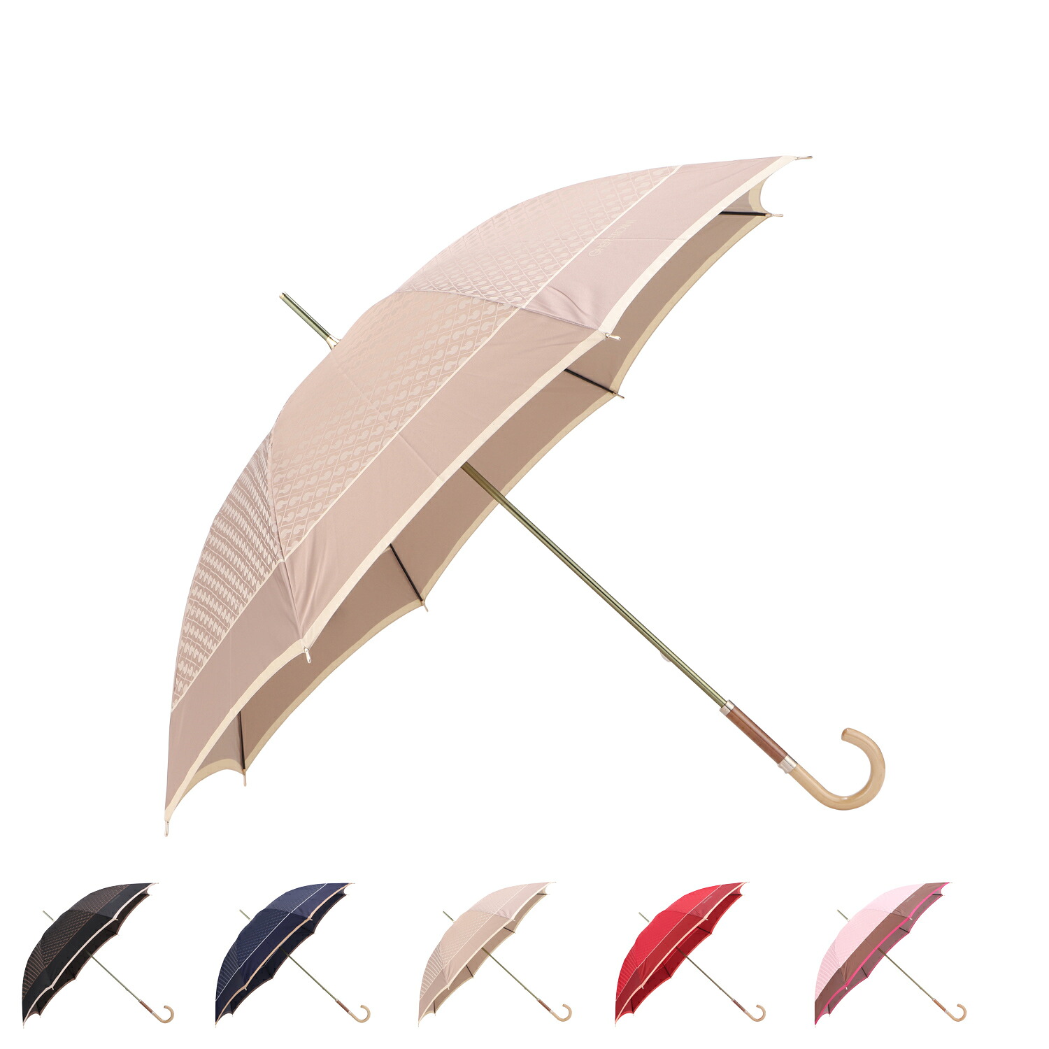 【最大1000円OFFクーポン】 GHERARDINI ゲラルディーニ 長傘 雨傘 レディース 60cm 軽量 UVカット 耐風 ブラック ネイビー ベージュ レッド ピンク 黒 1GD 11001-01｜ALLSPORTS 9,372円