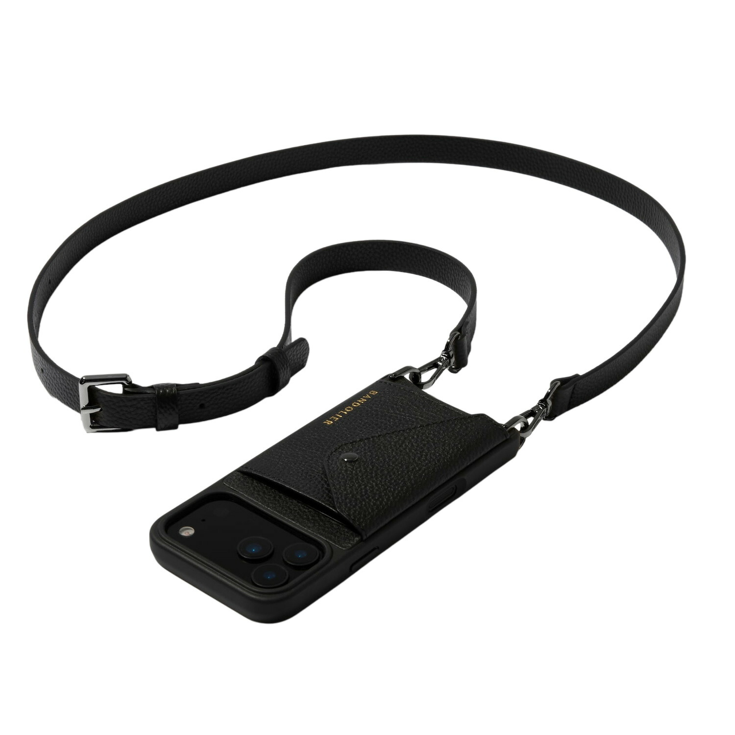 BANDOLIER HAILEY SIDE SLOT PEWTER バンドリヤー スマホショルダー iPhone17 17Pro 17Pro Max iPhone Air スマホケース アイフォン ヘイリー サイドスロット ピューター メンズ レディース ブラック 黒 14HAI 母の日 14,907円