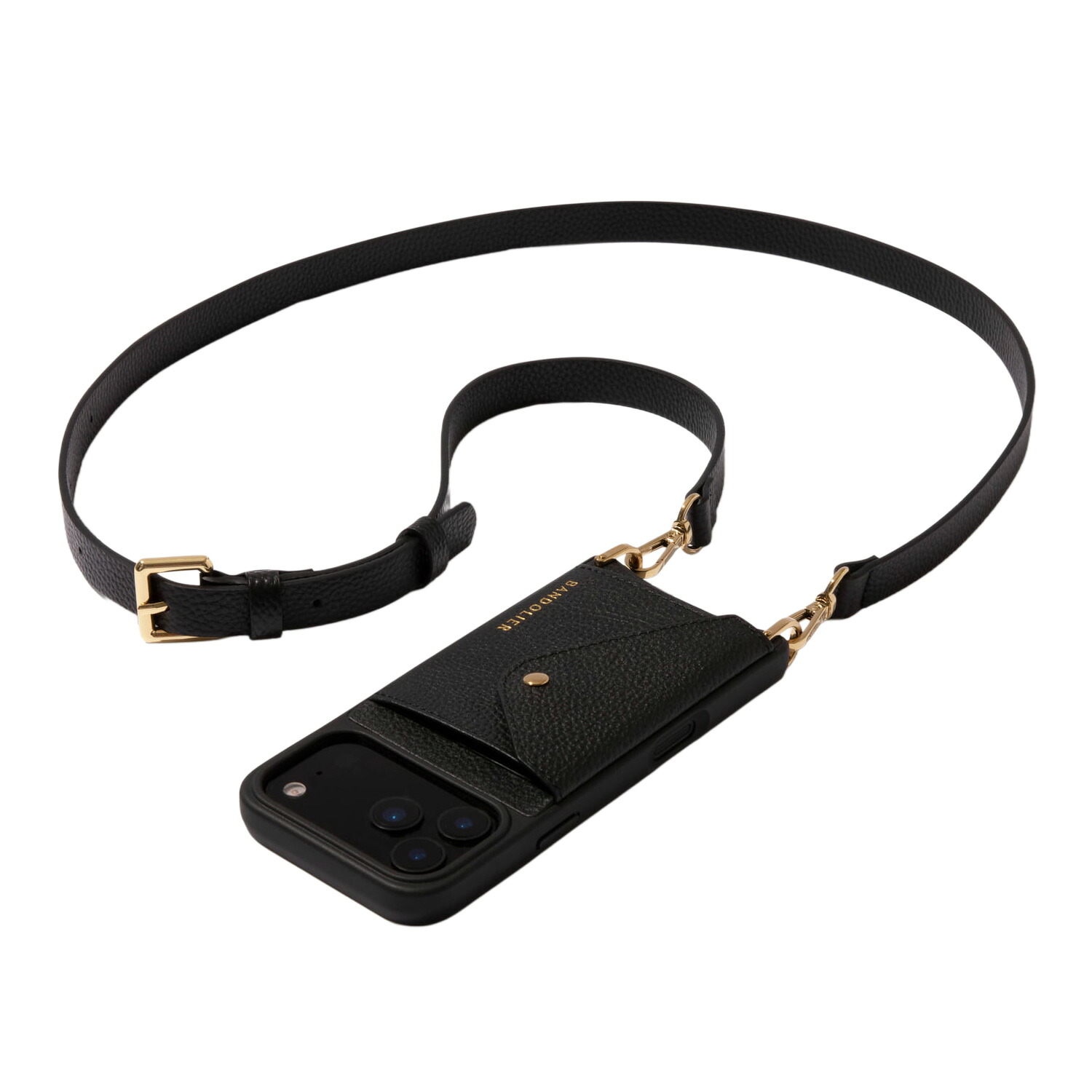 BANDOLIER HAILEY SIDE SLOT GOLD バンドリヤー スマホショルダー iPhone17 17Pro 17Pro Max iPhone Air スマホケース アイフォン ヘイリー サイドスロット ゴールド メンズ レディース ブラック 黒 14HAI 母の日