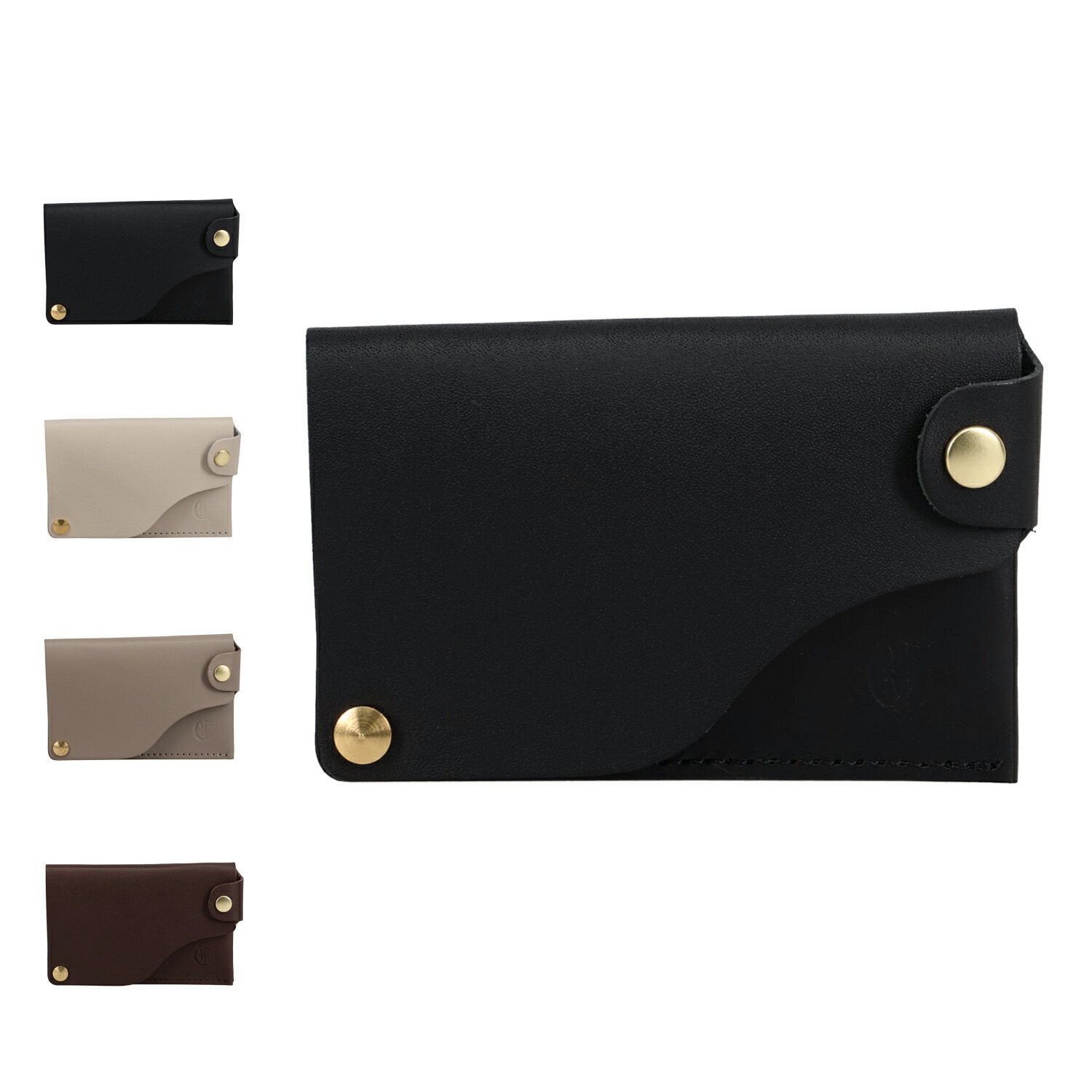 CLEDRAN ARCH 2LAYERS CARDCASE クレドラン カードケース 名刺入れ メンズ レディース 薄型 本革 ブラック ライト グレー ベージュ ブラウン 黒 CL3975