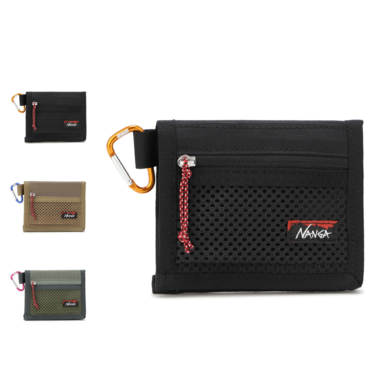 NANGA SPEAKEASY COMPACT WALLET ナンガ 財布 二つ折り財布 小銭入れ メンズ レディース 薄型 スリム 軽量 コンパクト ブラック ブラウン カーキ 黒 N2502-3I307Z