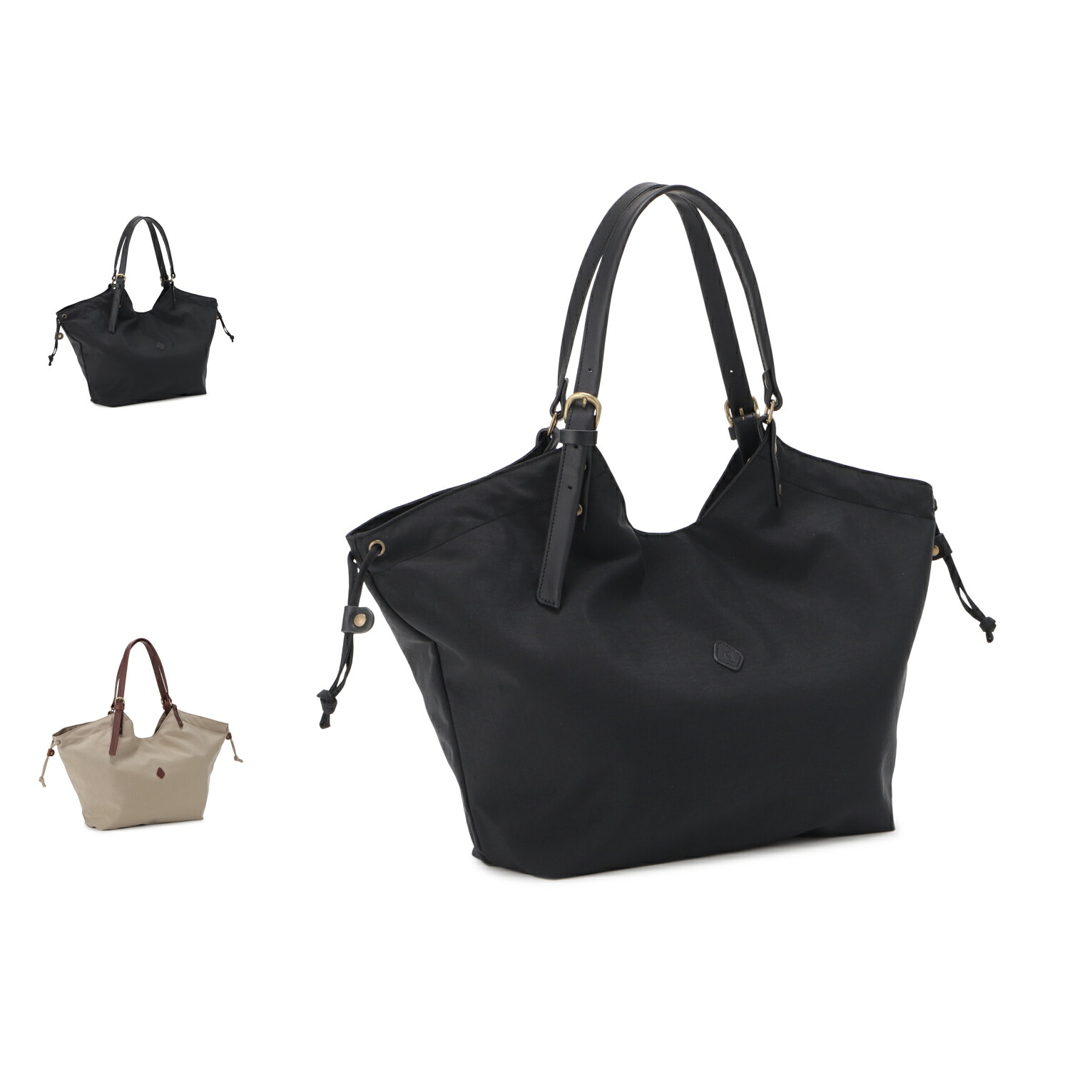 CLEDRAN LALI SIDE GATHER TOTE クレドラン バッグ トートバッグ レディース 軽量 日本製 ブラック ライト ブラウン 黒 CL3964 母の日