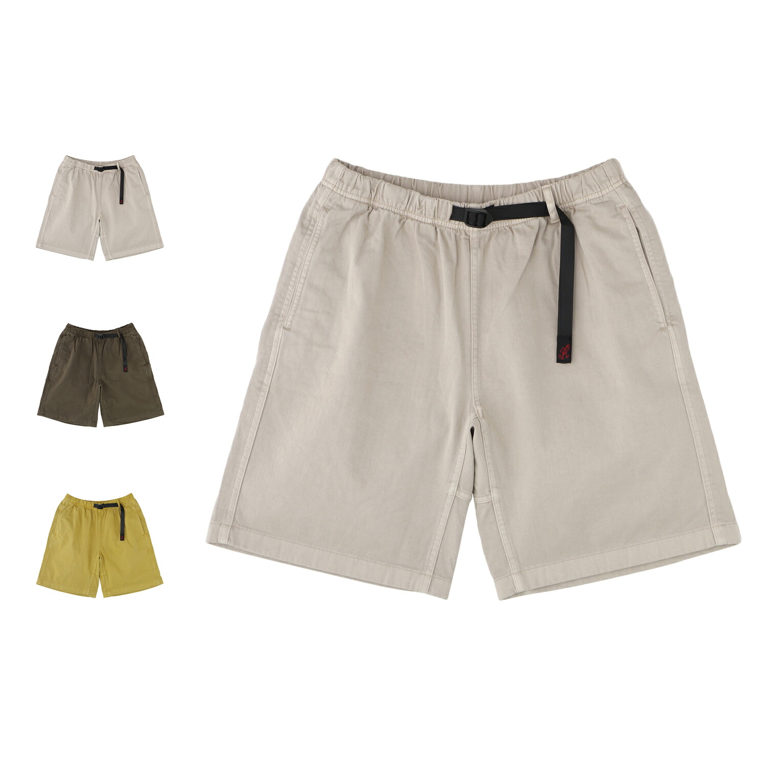 Gramicci G-SHORT PIGMENT DYE グラミチ パンツ ショートパンツ Gショーツ ピグメントダイ メンズ ベージュ ブラウン イエロー G4SM-P123
