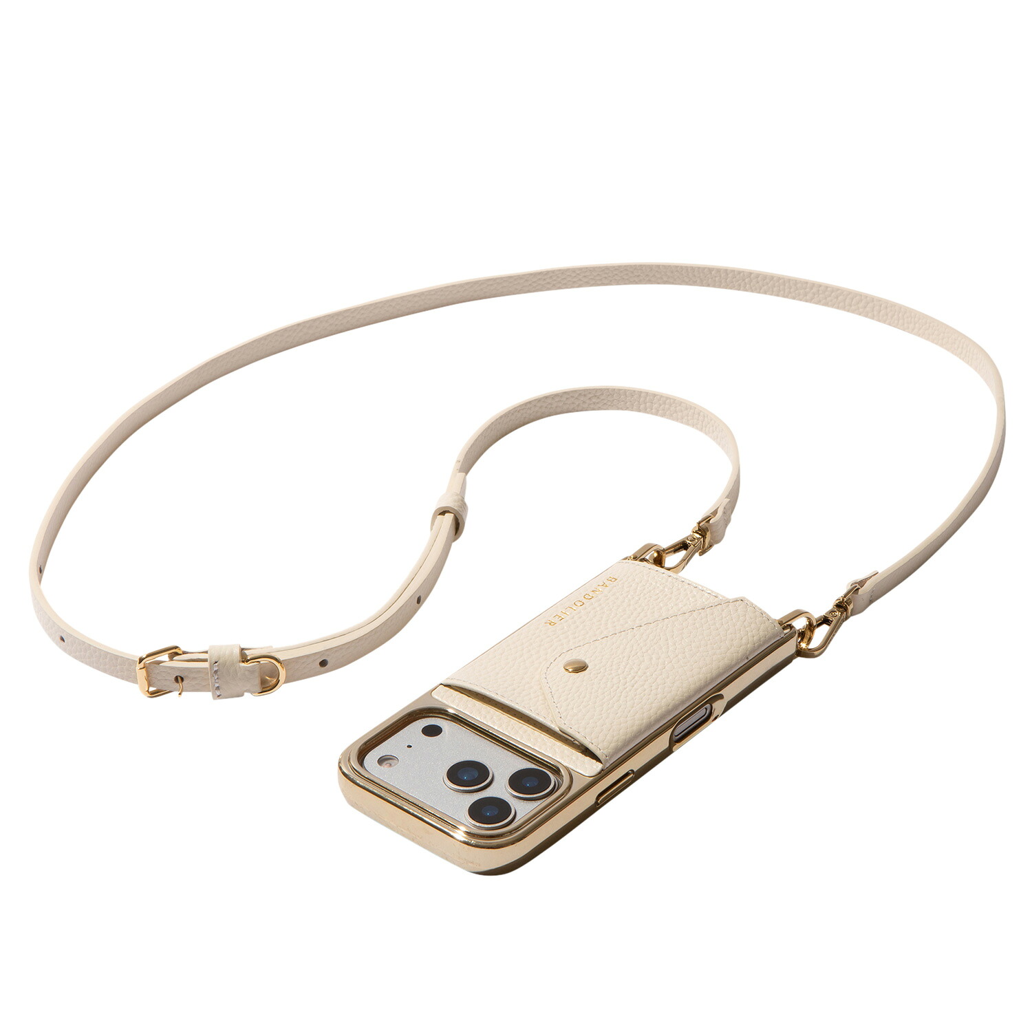 【最大1000円OFFクーポン】 BANDOLIER DONNA CHROME IVORY バンドリヤー スマホショルダー iPhone17 17Pro 17Pro Max スマホケース アイフォン ドナ クロームアイボリー メンズ レディース アイボリー 12DON1001|ALLSPORTS